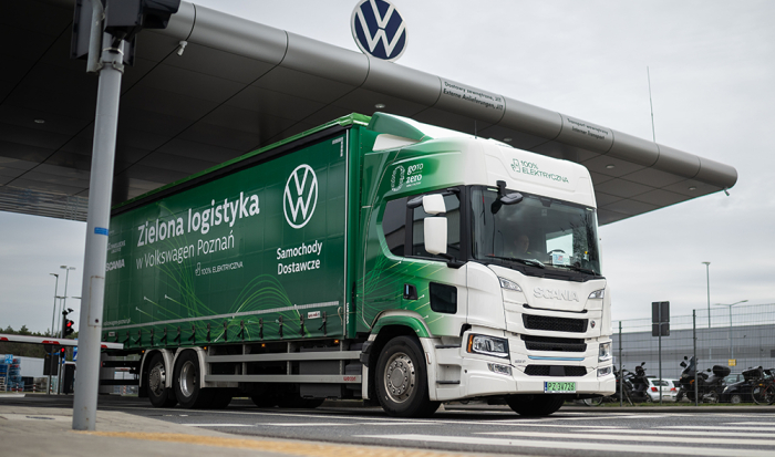 Elektryczna Scania we flocie Volkswagen Poznań